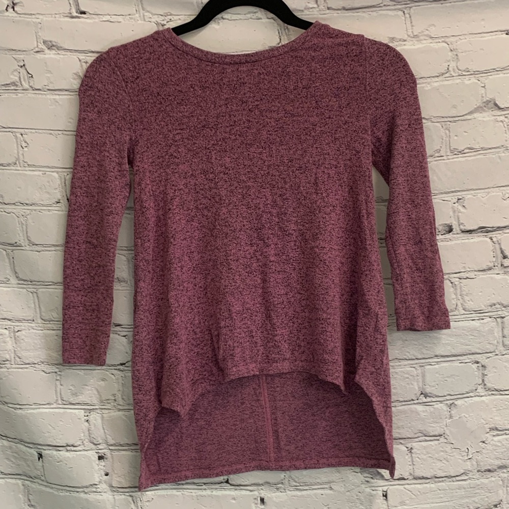 5/$20 Kids Girls Old Navy Long Hi Lo Long Sleeve Shirt Size S (6/7)